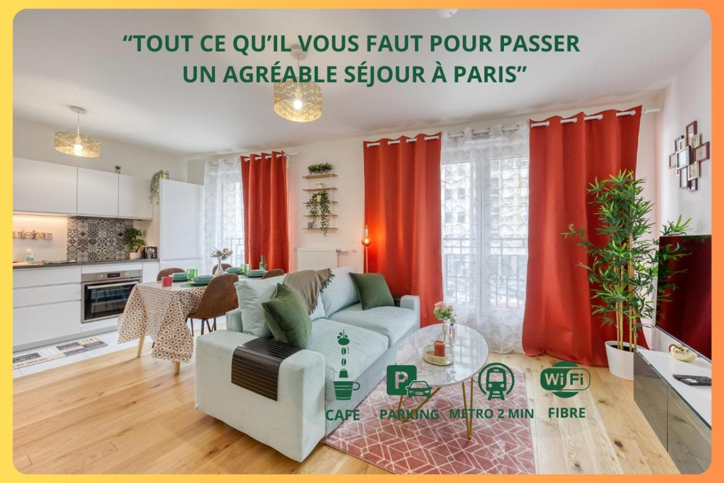 Apartament Easy Paris Visit Metro & Parking Saint-Ouen  Zewnętrze zdjęcie